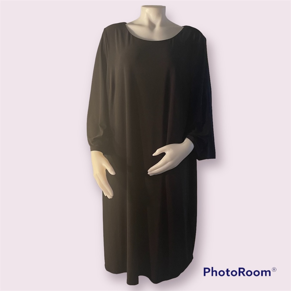Avenue Black Women Dress Split Sleeves Plus 22/24